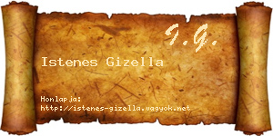 Istenes Gizella névjegykártya